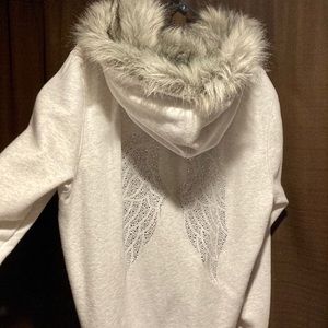 Victoria Secret hoodie with fur hood
